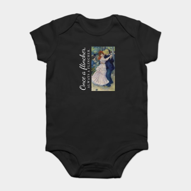 Once a flincher -  Renoir's Dance at Bougival Baby Bodysuit by Stars Hollow Mercantile